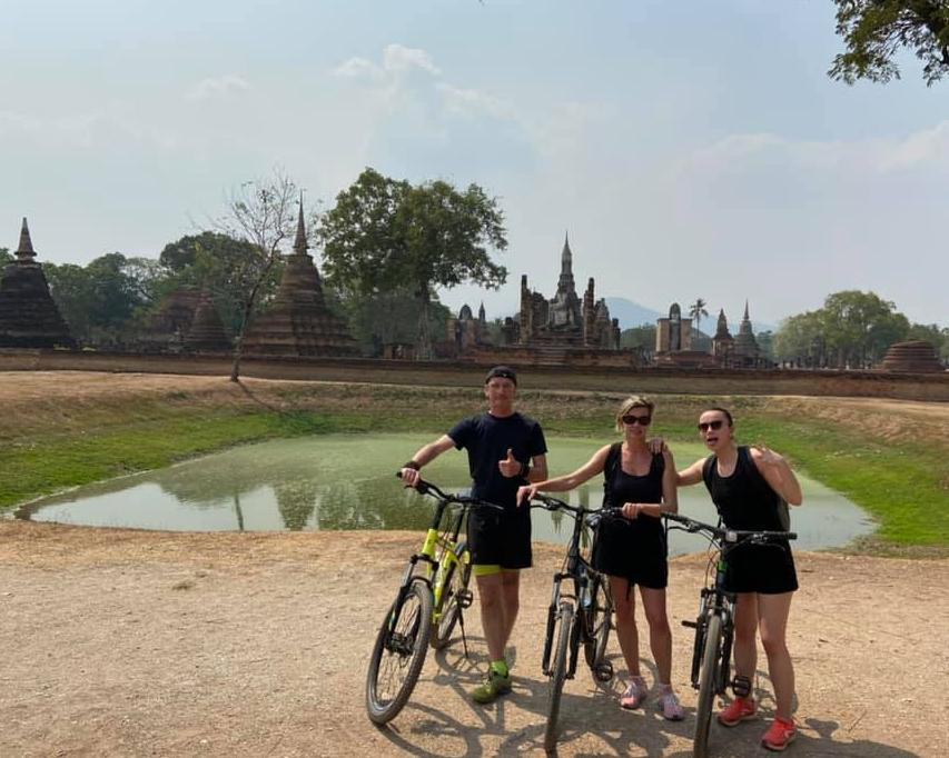 Sunset Cycle Sukhothai Historical Park (Small Group Tour)